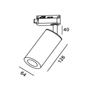 Šinski reflektor 203/130 monofazni