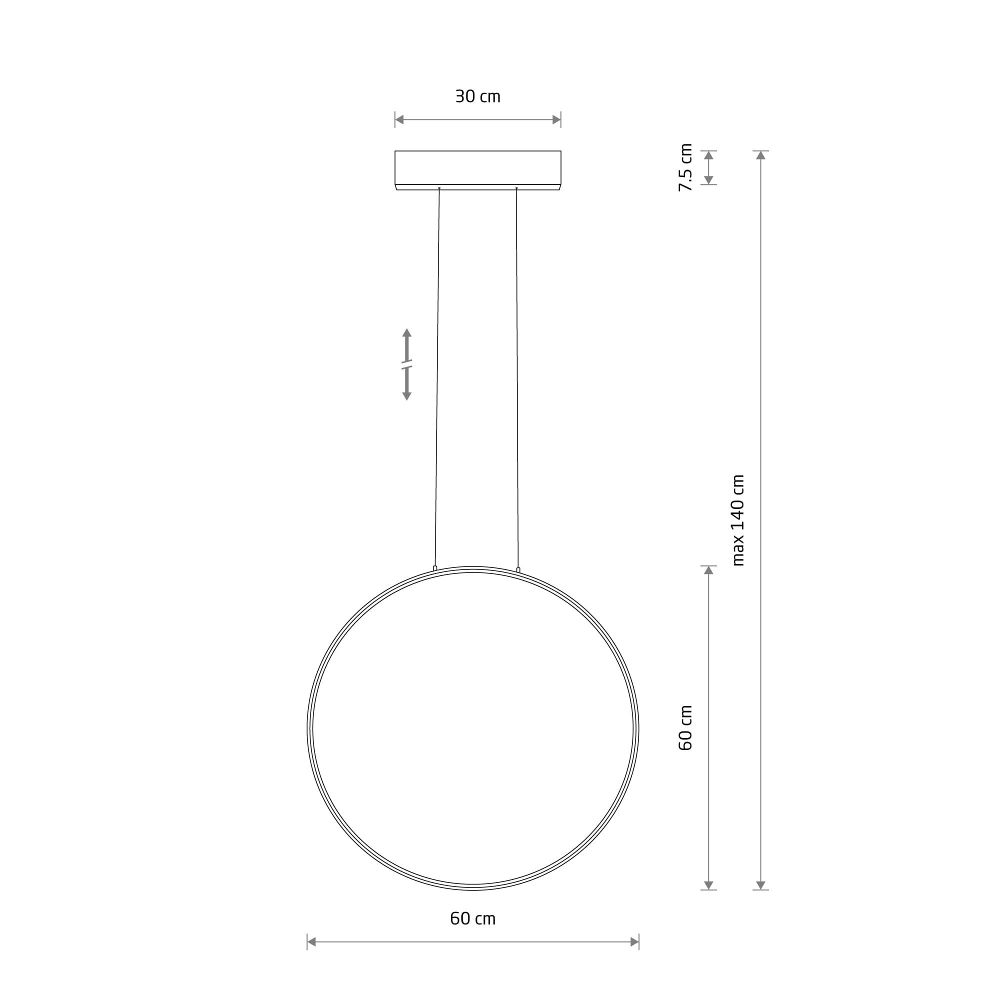 CIRCOLO LED M WHITE 3000K (SV-60) - Image 8