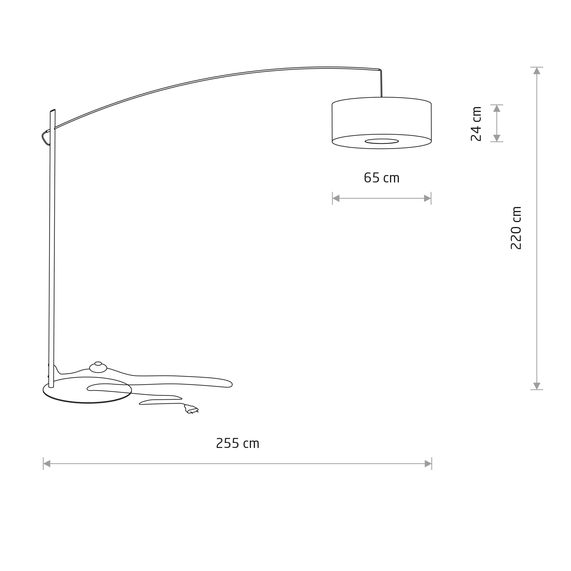 Podna lampa POISE FL SILK GRAY B - Image 5