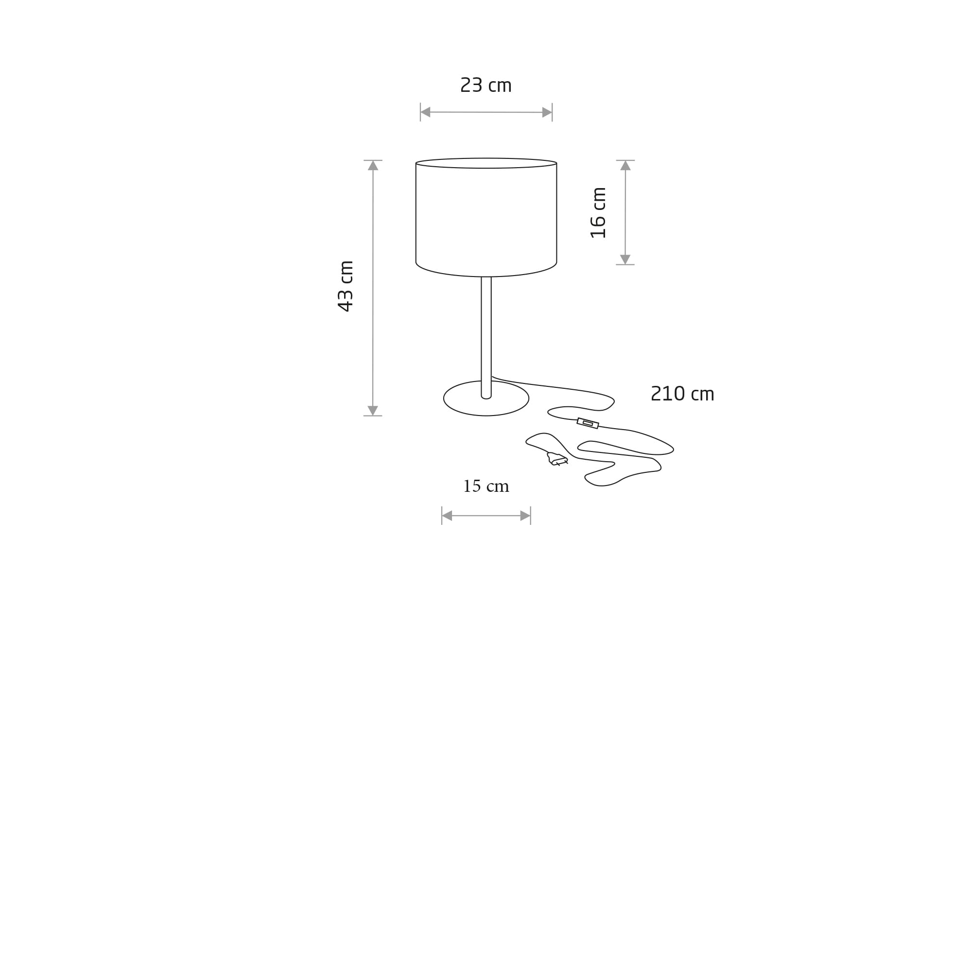 Stona lampa HOTEL MOOD GRAY I table lamp - Image 6