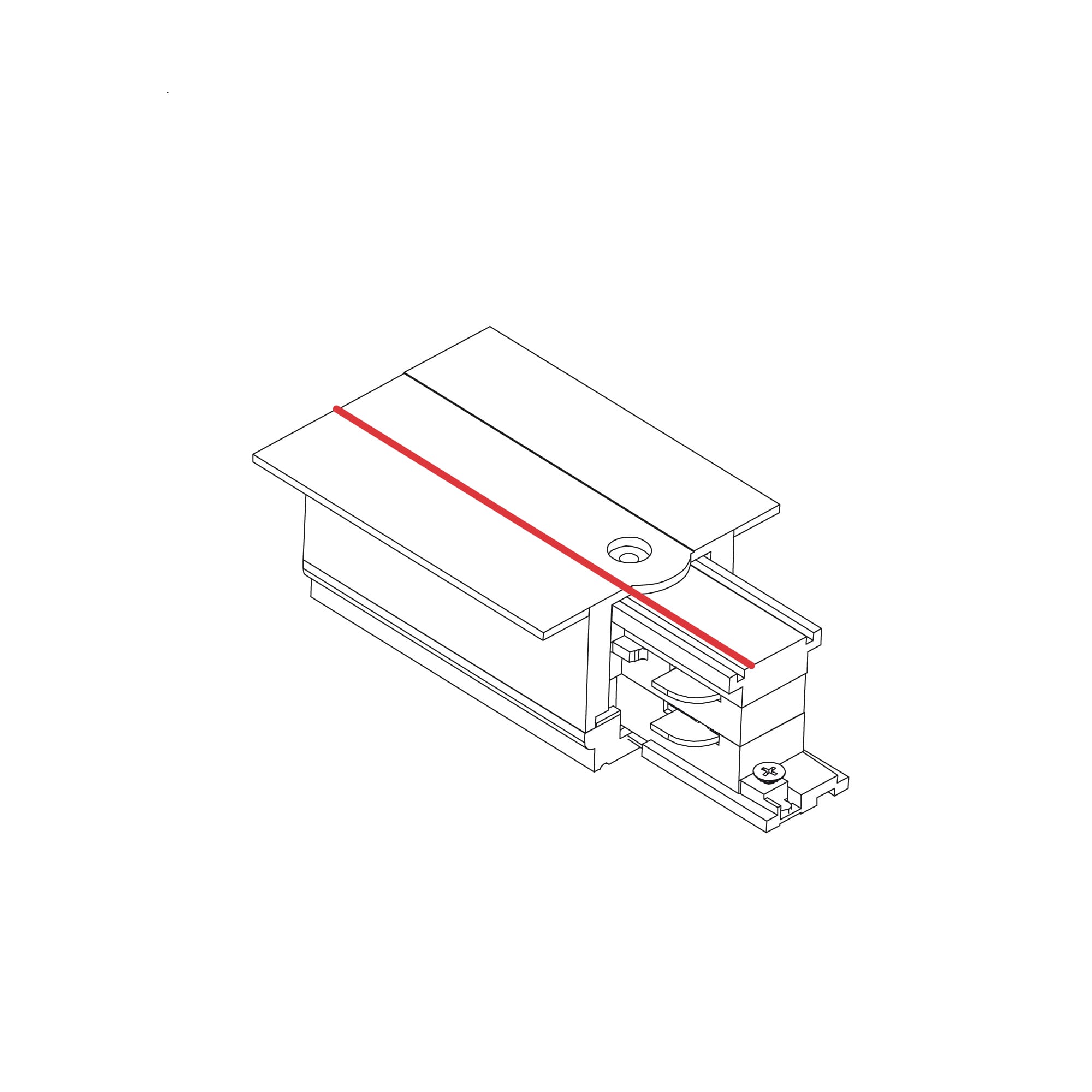 Nowodvorski CTLS RECESSED POWER END CAP RIGHT ( PE-R ) WHITE - Image 2
