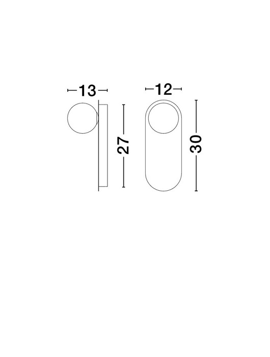 BLOB Wall lamp NOVA LUCE 9006092 - Image 3