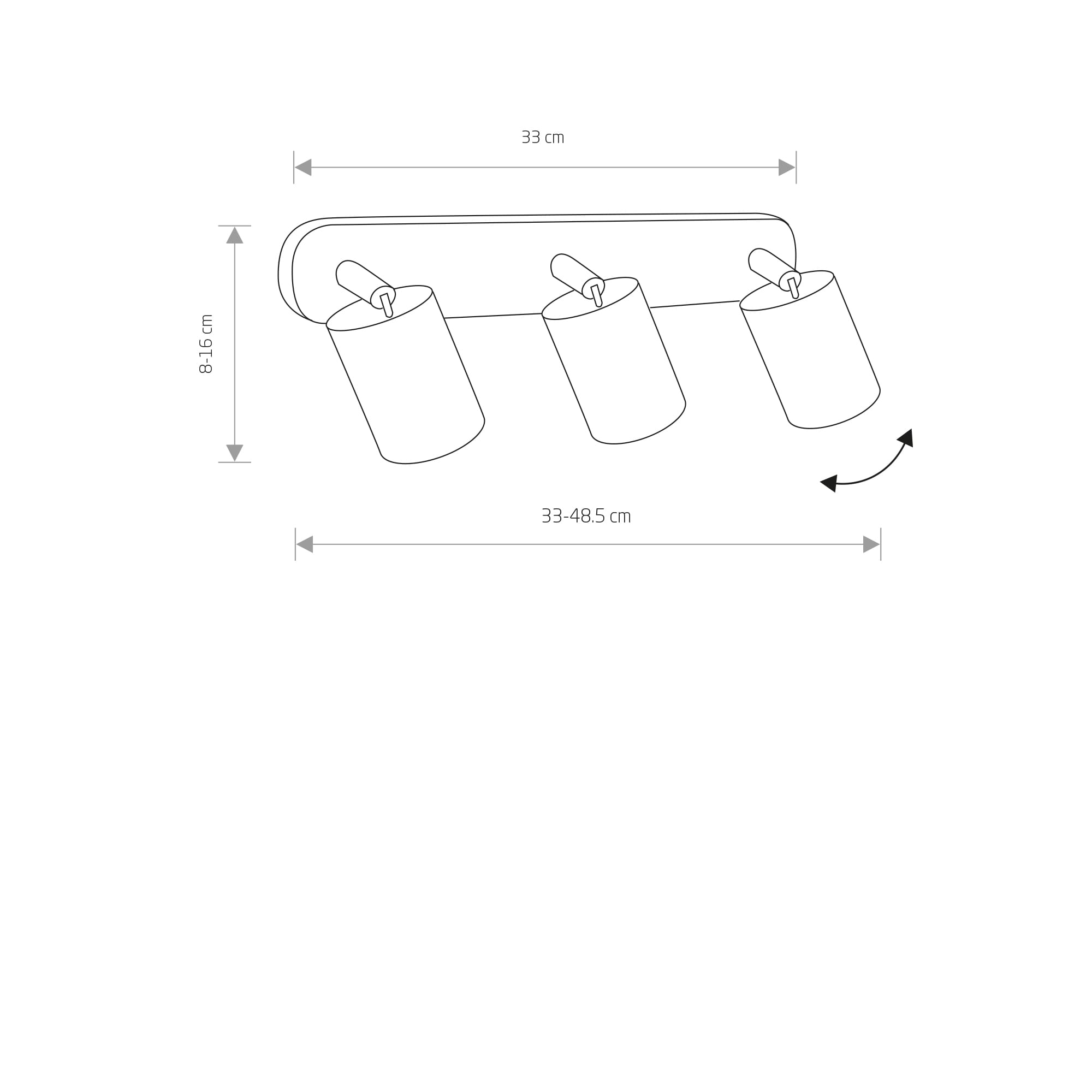 Nowodvorski Spot lampe EYE SPOT GRAPHITE III bar - Image 2