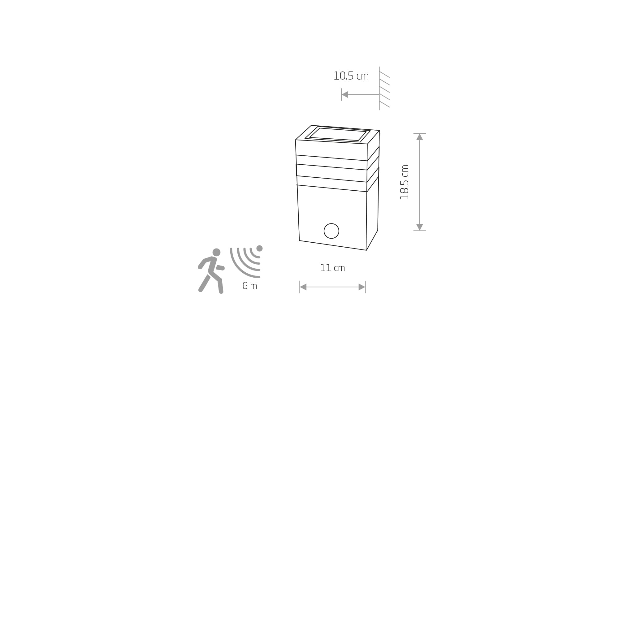 Nowodvorski Zidna lampa RIO SENSOR - Image 2