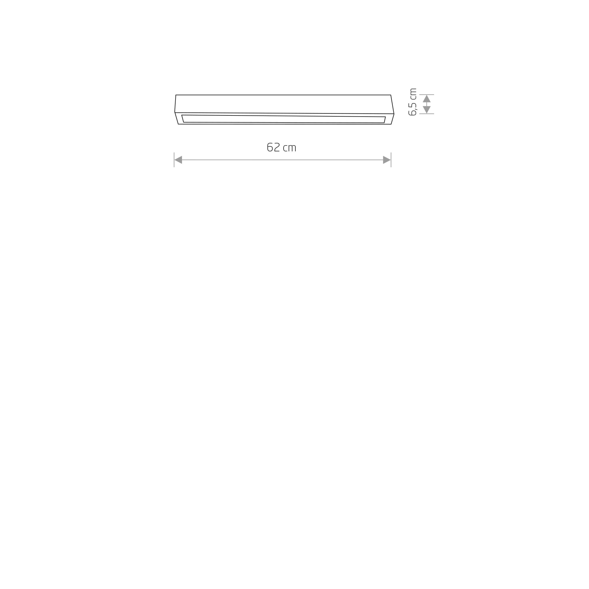 Nowodvorski Plafonjera STRAIGHT LED BLACK CEILING 60 - Image 2