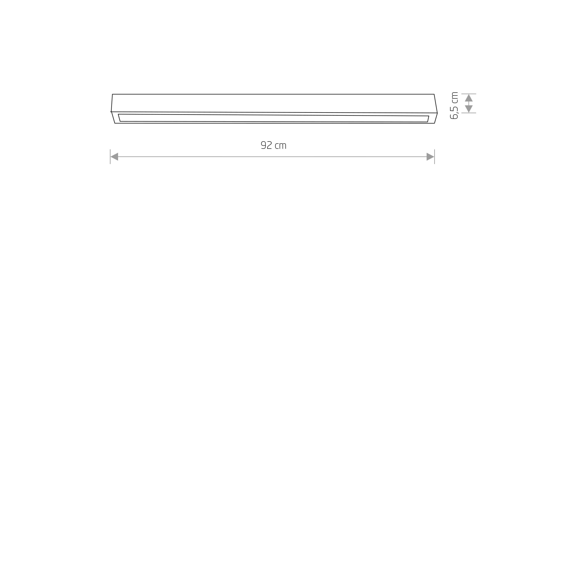 Nowodvorski Plafonjera STRAIGHT LED BLACK CEILING 90 - Image 2