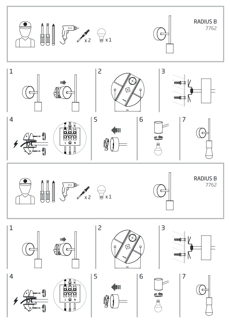 Nowodvorski RADIUS I wall lamp B - Image 4