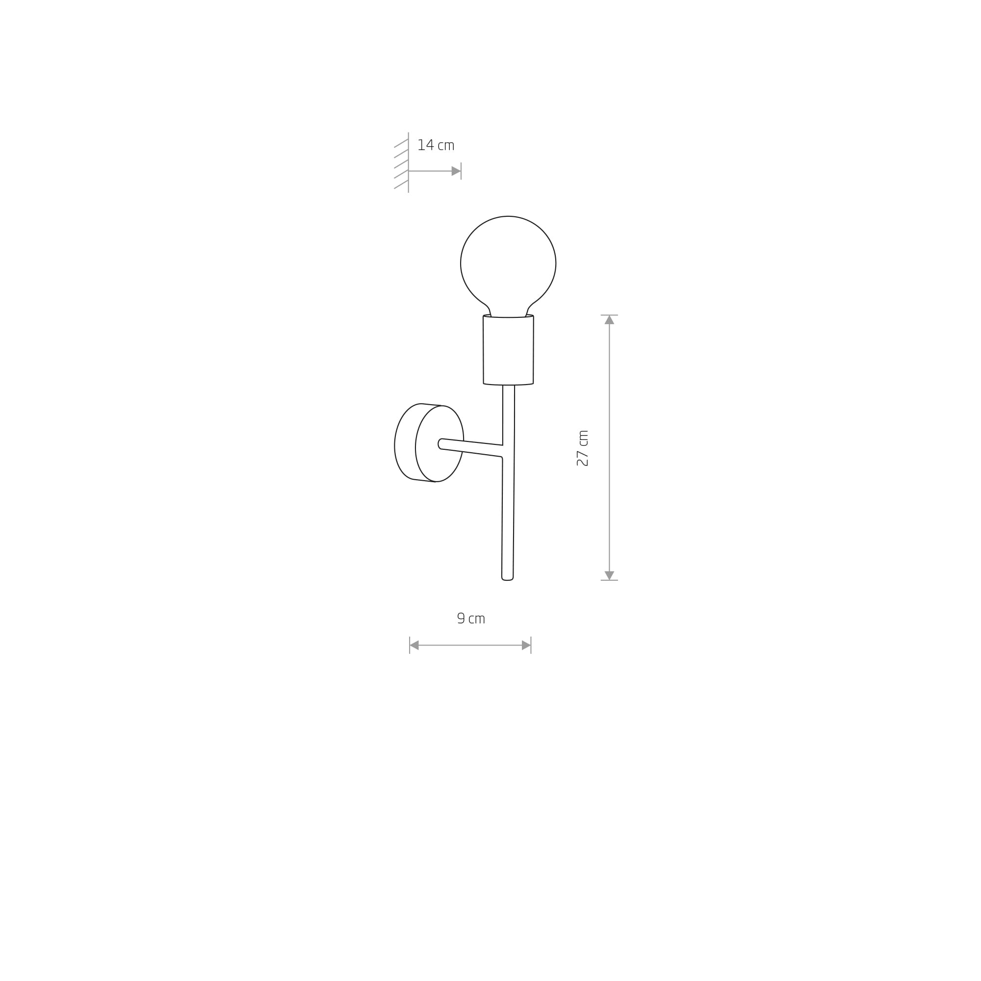 Nowodvorski RADIUS I wall lamp B - Image 3
