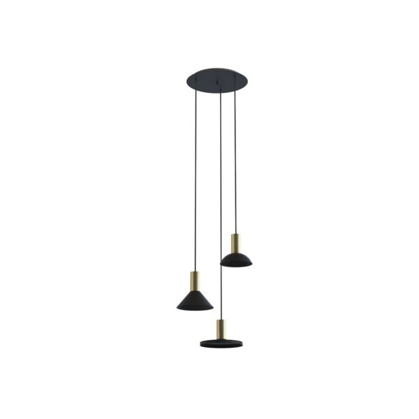 Nowodvorski HERMANOS III BLACK/SOLID BRASS