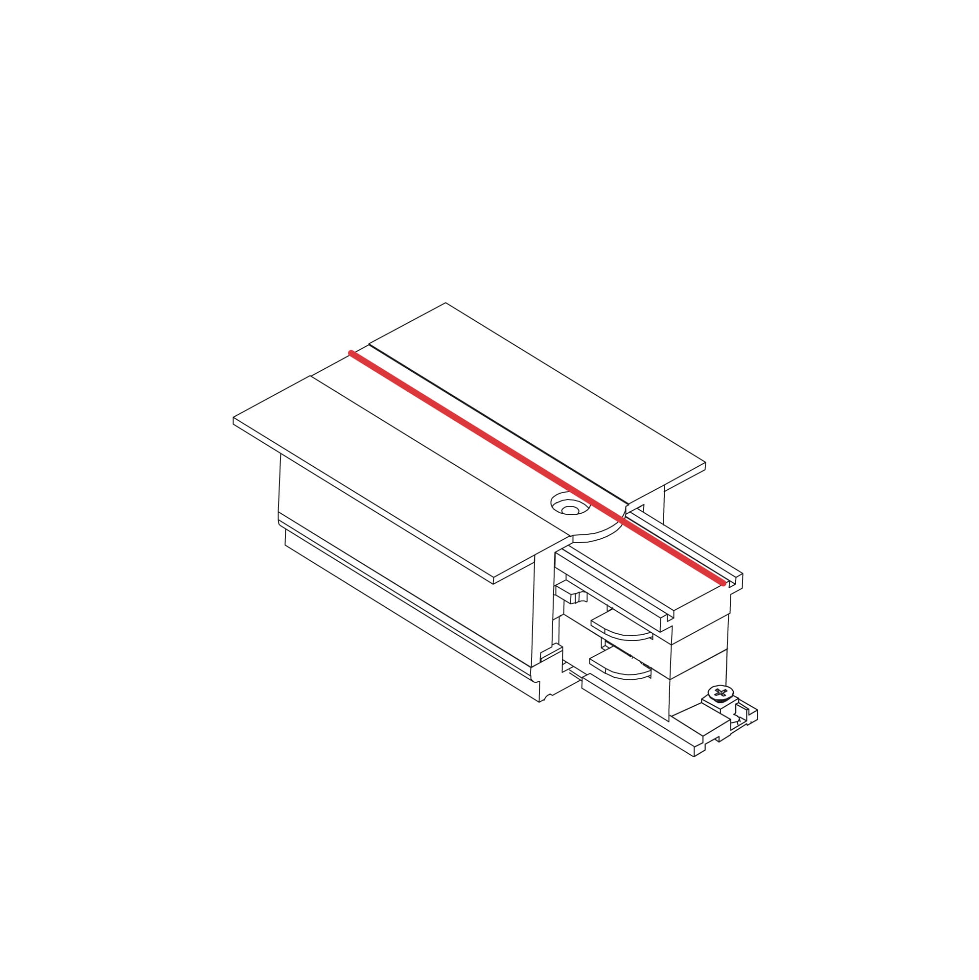 Nowodvorski CTLS RECESSED POWER END CAP, LEFT (PE-L) BLACK - Image 2