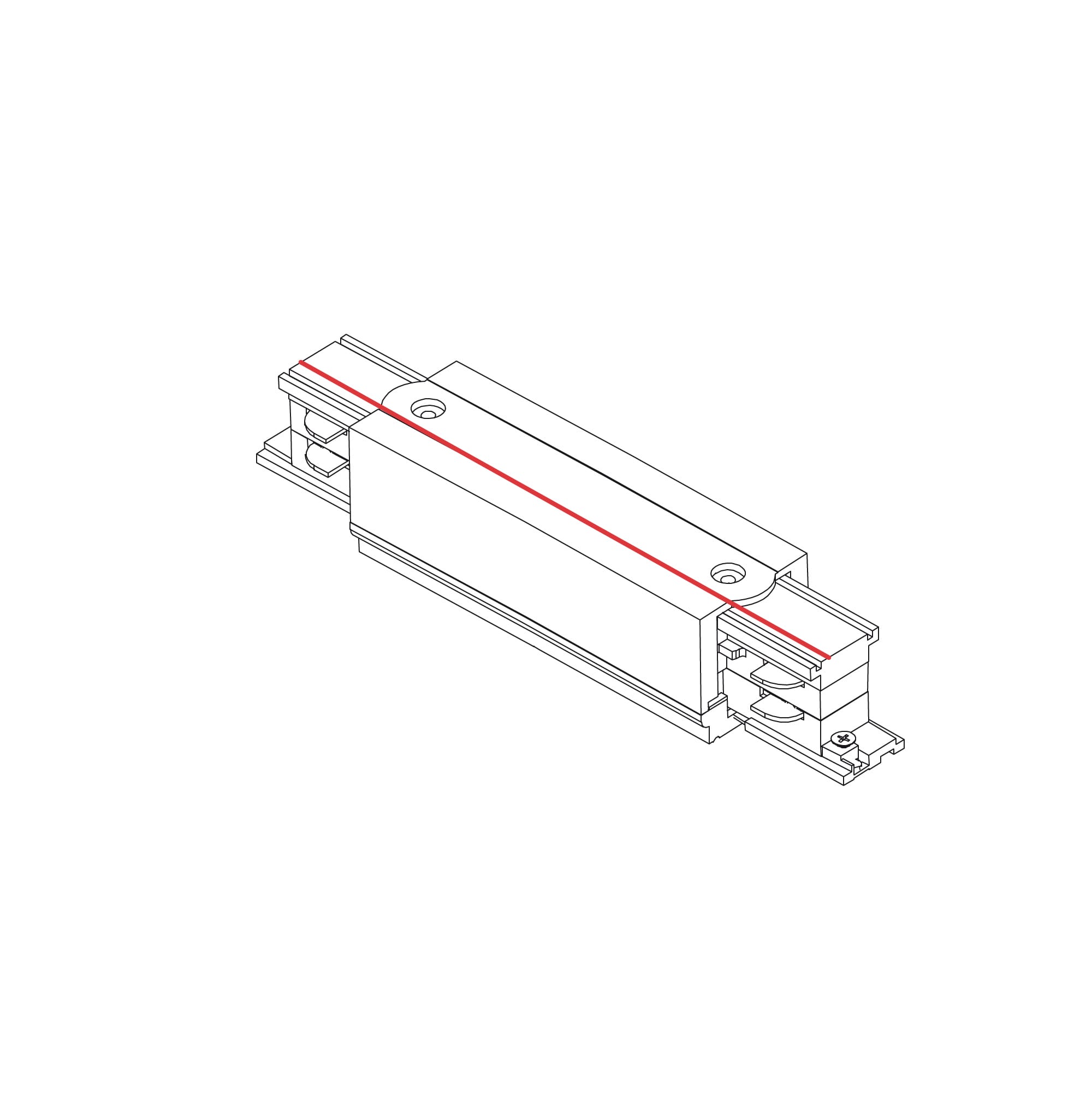 Nowodvorski CTLS POWER STRAIGHT CONNECTOR BLACK - Image 2
