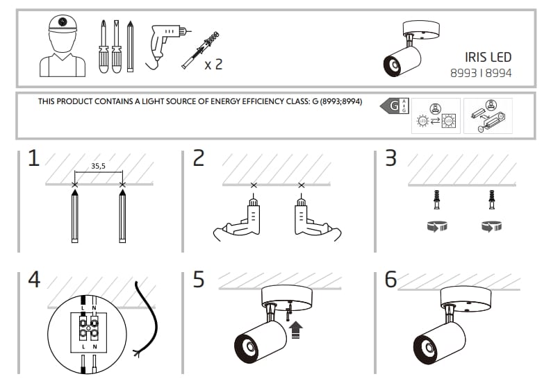 Nowodvorski Spot lampa IRIS LED WHITE 7W - Image 3