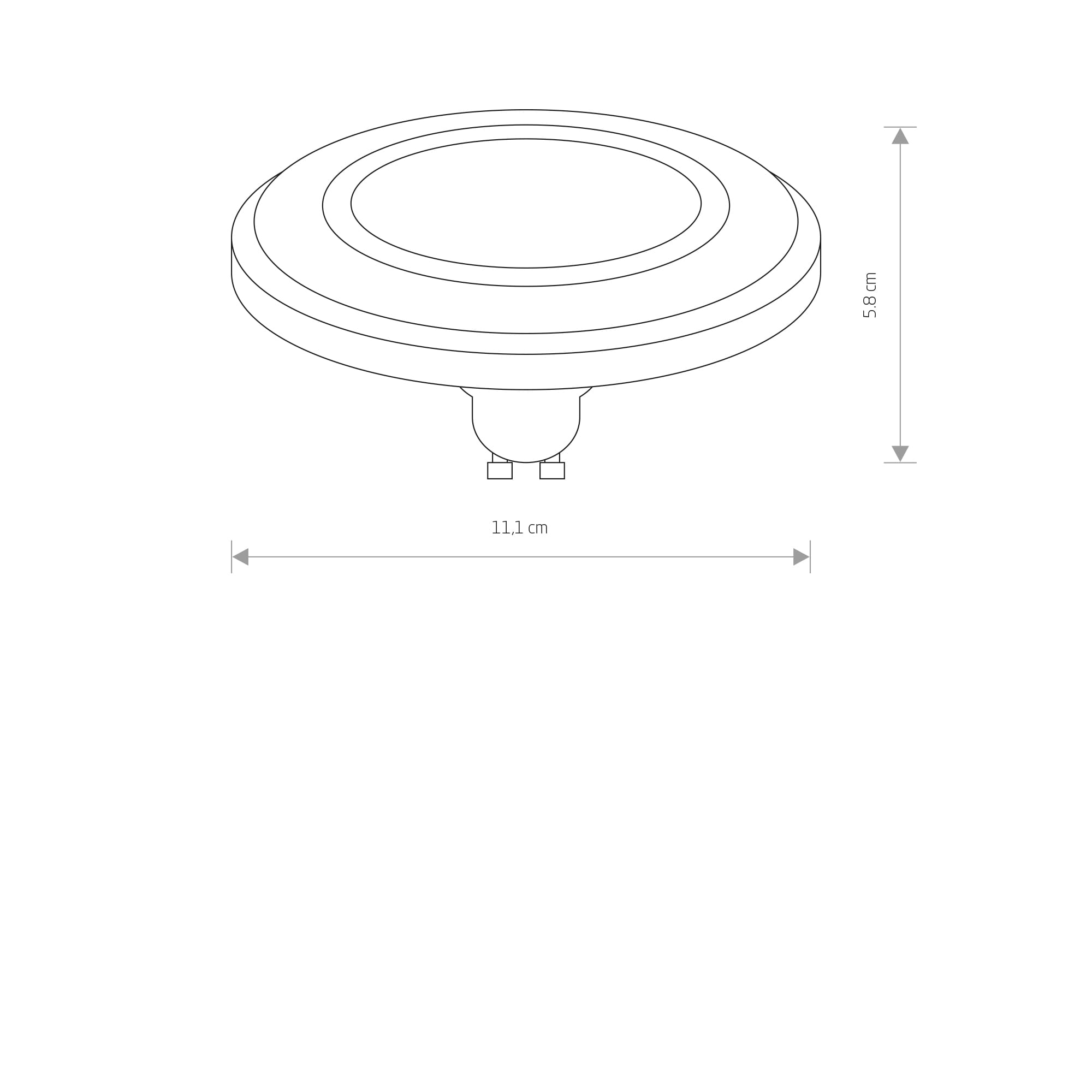 Nowodvorski ES111 LED DIFFUSER WHITE 3000K - Image 2