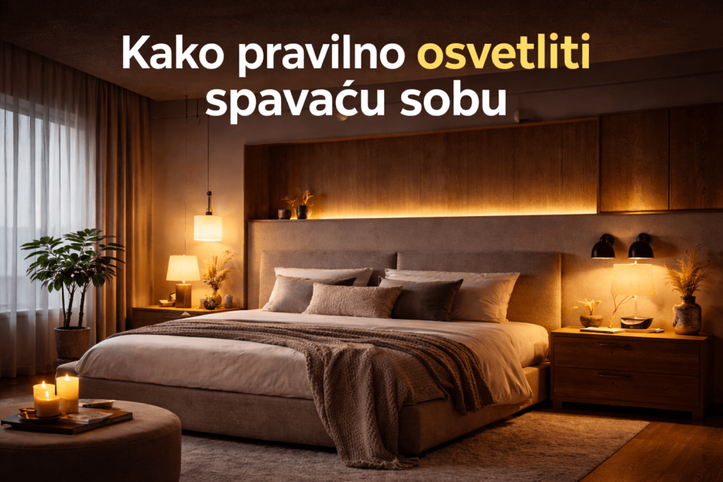 Rasveta za spavacu sobu vodic